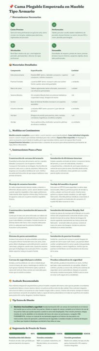 Cama empotrada en armario